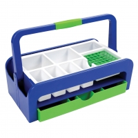 Droplet Phlebotomy / Sample Collection Tray Kit B, Blue/Green