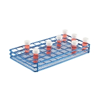 Epoxy Coated Wire Tube Rack 25mm 5x10 Format, Blue
