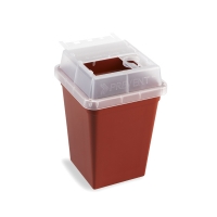 Container for small sharp objects, red, 1 l, 1 pc.