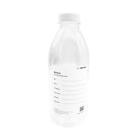 Eureka OP0101-500 bottle without thiosulfate for water sampling, aseptic, with a field for records, without calibration, round, 500 ml, 10 pcs