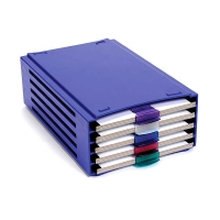 20-Place Slide Tray Holder, Blue