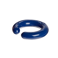 Vinyl-Coated Lead Rings ("C" shape), fits 125 to 500 mL, Blue