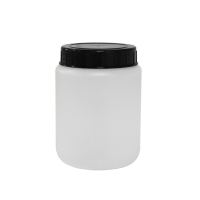 Cylindrical jar with sealing insert, 120 ml, Ø 71 mm, height 71 mm, neck Ø 36 mm (HDPE)
