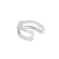 Зажим для конических шлифовых соединений лабораторной посуды, диаметр 45/40, белый, POM, 1 шт