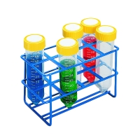 Epoxy Coated Wire Tube Rack 8-Place for 50mL Tubes, Blue