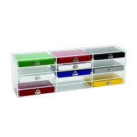 Storage Rack for 50-Place & 100-Place Slide Box, Clear