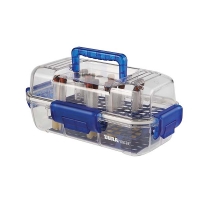 DuraPorter® Sample or Specimen Transport Container, Clear/Blue