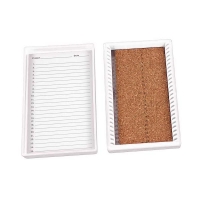 Premium Microscope Slide Box, 25-Place, Cork, White