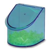 Single Compartment Dispensing Bin, Blue