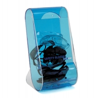 Clearly Safe® Acrylic Eyeglass Dispenser Counter or Wall Mount, Blue