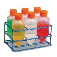 Epoxy Coated Wire Centrifuge Bottle Rack 250mL, Blue