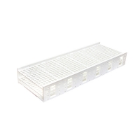 Mega Rack® Tube Rack Double for 10-13mm Tubes, White