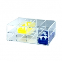 Storage Rack, Horizontal, for 80-well Tube Racks, Clear