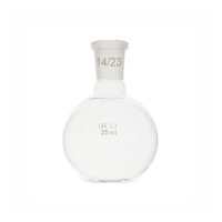 Boiling flask, flat bottom, LBG 3.3, mouth 14/23, 25 ml