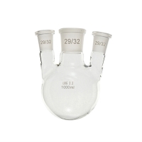 Flask, round bottom with three necks (parallel), LBG 3.3, cent. 29/32, side 29/32, 1000 ml
