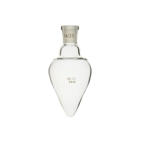 Flask, pear shape, 14/23, LBG 3.3, 10 ml