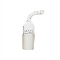 Connection piece, bent, cone angle 90º, 14/23