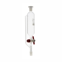 Pressure equalising dropping funnel, cylindrical, with PTFE stopcock, 14/23 LBG 3.3 100 ml