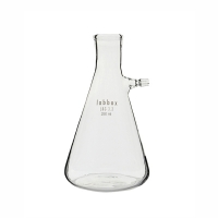 Filtering flask with hose connection, Erlenmeyer shape, 250 ml, LBG N