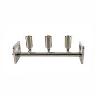 Stainless steel filter manifold, 3 branches
