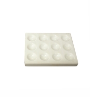 Spotting plates, porcelain, 12 holes