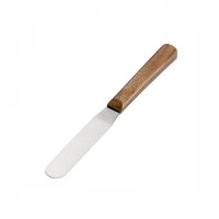 Spatula with wooden handle, 100mm blade + 100mm handle