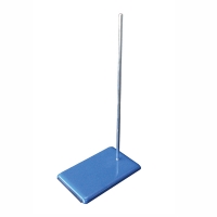 Retort stand with aluminum rod (Ø10 x 500 mm), 160 x 100 mm, 1 pcs