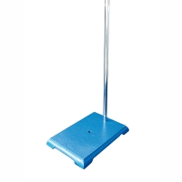 Retort stand (cast iron) 200x140 mm, with rod 600 x Ø10 mm