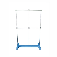 Retort stand, “H” shape, base 500x250 mm, rod Ø10 x 800mm