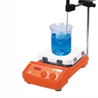 Magnetic stirrer w/ heating, LBX H20SQC, glass ceramic plate and digital regulation, 20 L