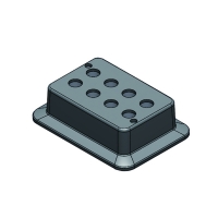 Heating block, used for 5mL tubes, 8 holes