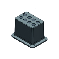 Heating block, used for 15mL tubes, 8 holes 