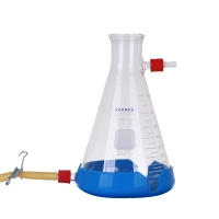 Receiver Flask 1000ml with drain and silicone fixing sucker