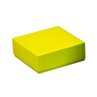 Storage box for cryogenic vials, h 50mm, yellow, cardboard, 1 pc