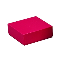Storage box for cryogenic vials, h 50mm, red color, cardboard, 1 piece