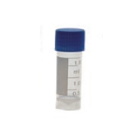 Cryotubes with screw blue cap Basic Line, graduated, 4 ml, 500 pcs