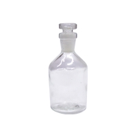 Reagent bottle clear glass narrow neck with stopper 50 ml