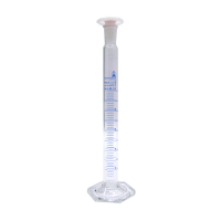 5181808 Measuring cylinder. blue printing. plastic stopper. class A Normax 10 ml