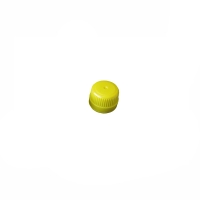 Screw cap PP28 with security seal, yellow, 20 pcs