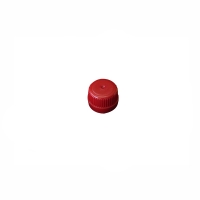 Screw cap PP28 with security seal, red, 20 pcs
