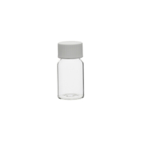 Clear glass sample vial with white screw cap and EPE joint, 4 ml, 306 pcs