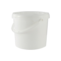 PP cylindrical container with handle, 5,6 L