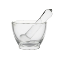 Mortar with glass pestle, 150 mm, Premium Line