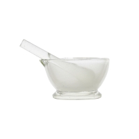 Glass mortar with pestle, 75 mm, LBG N