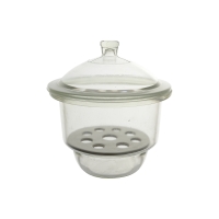 Dessicator with knobbed lid and porcelain plate, 210 mm, LBG N
