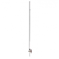 Plastic burette with PTFE straight stopcock, 25 ml, PMMA