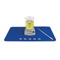 Lab Mat, Silicone Bench Protector, Blue/White