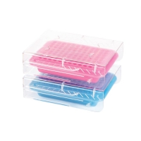 PCR Cooler, 96 Well Pink/Purple & Lt.Blue/Dk.Blue, 2 pk
