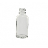 Glass bottle narrow neck, clear, DIN-18, 50 ml, 88 pcs