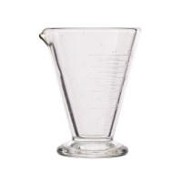 Conical pressed measuring flask, soda-lime glass, 60 ml